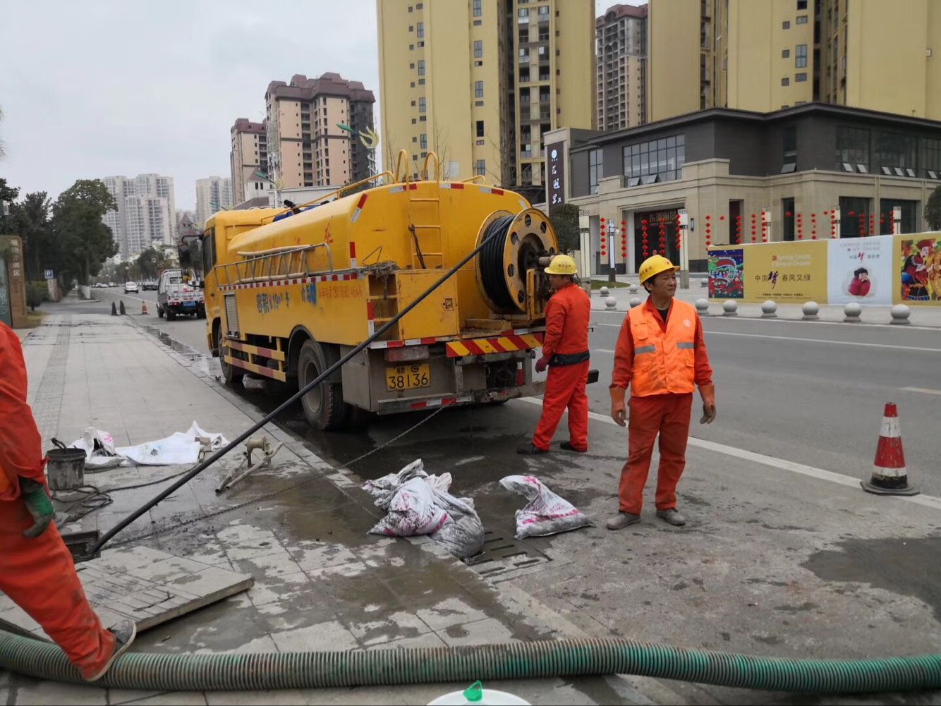 井陉排污管道清淤-管道清洗